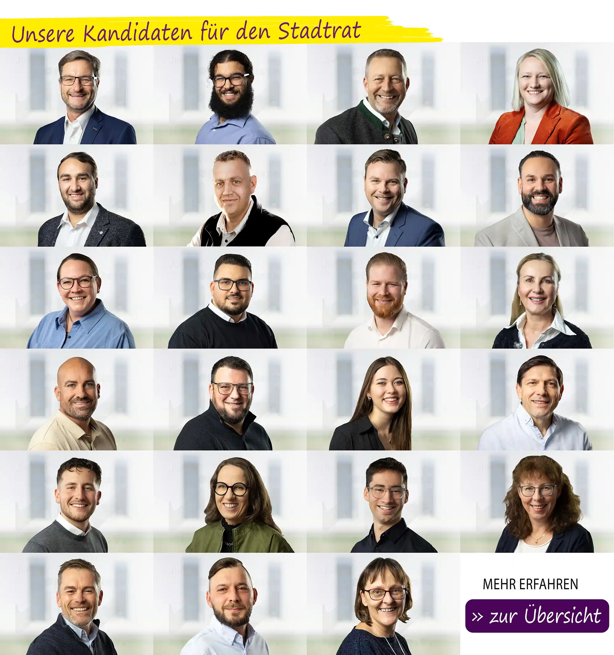 Stadtratskandidaten Junge Wähler Offene Liste Krumbach e. V. Kommunalwahlen 2026
