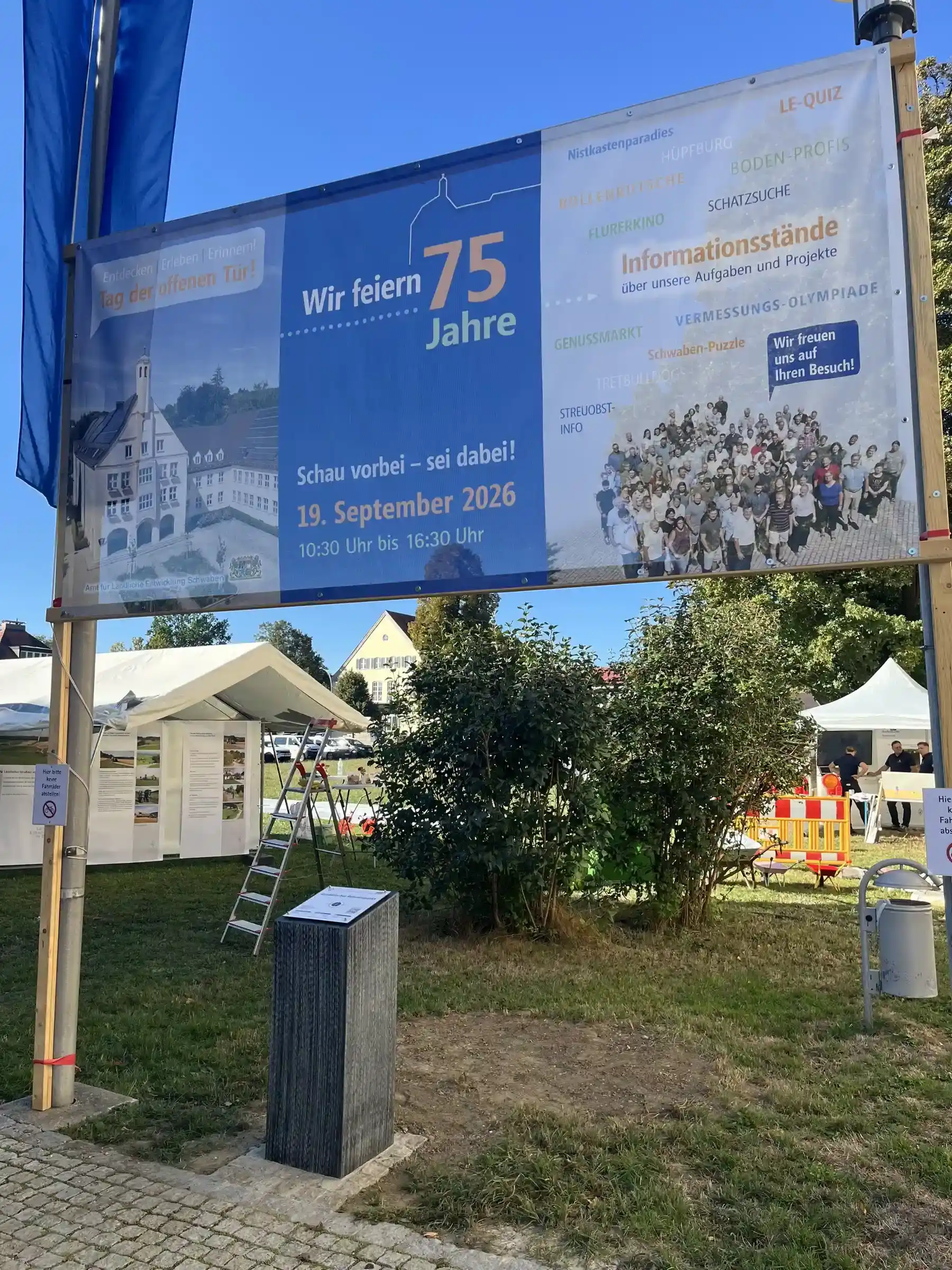 75 jähriges Jubiläum des Amtes für ländliche Entwicklung in Krumbach Banner